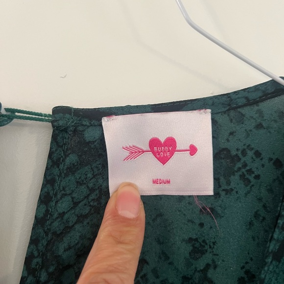 Buddy Love Green Snake Print Mini Dress - Picture 4 of 7